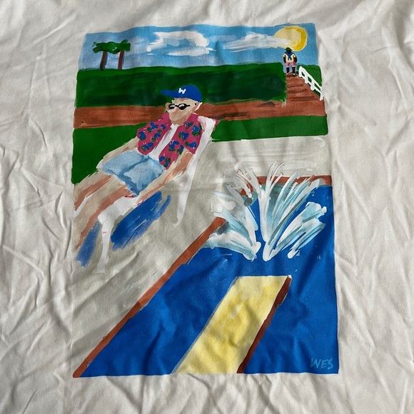 Zara x Wes Robinson Men’s Painting Print Short Sleeve T Shirt - Size M, XL - Picture 3 of 7